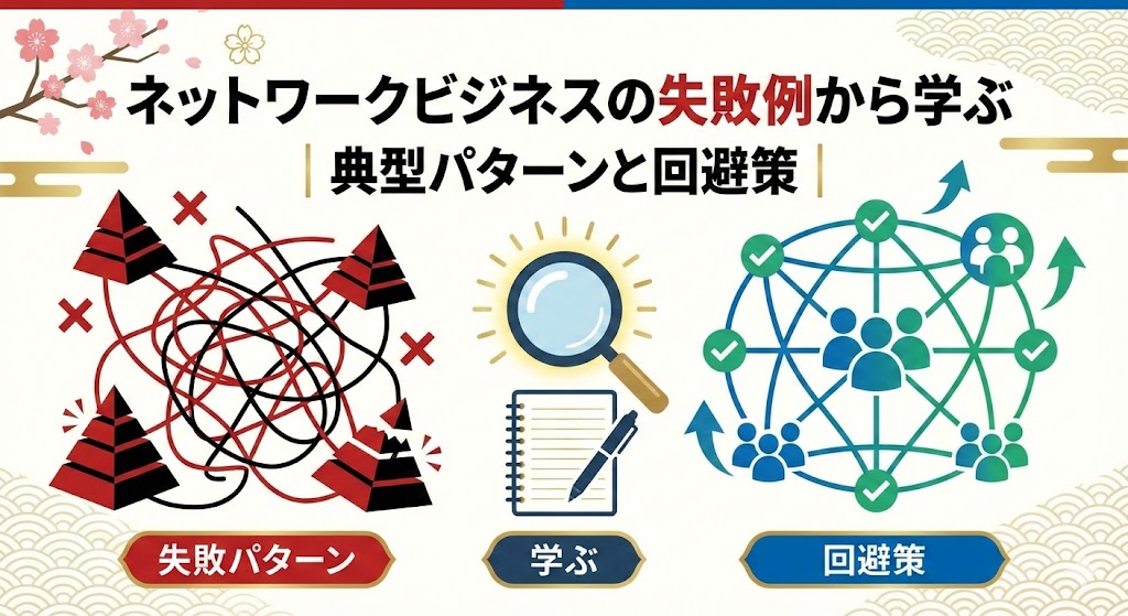 ネットワークビジネスの失敗例から学ぶ｜典型パターンと回避策