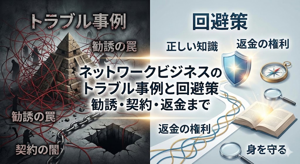 ネットワークビジネスのトラブル事例と回避策｜勧誘・契約・返金まで