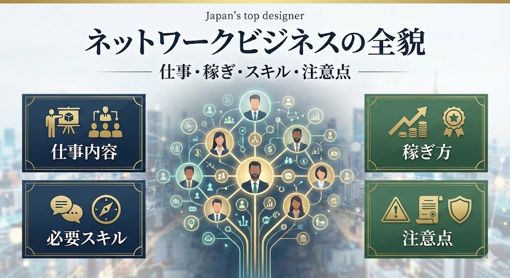 ネットワークビジネスの仕事内容とは？稼ぎ方・必要スキルと注意点